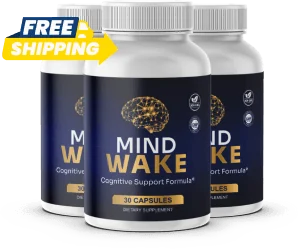 MindWake cognitive support three-bottle package